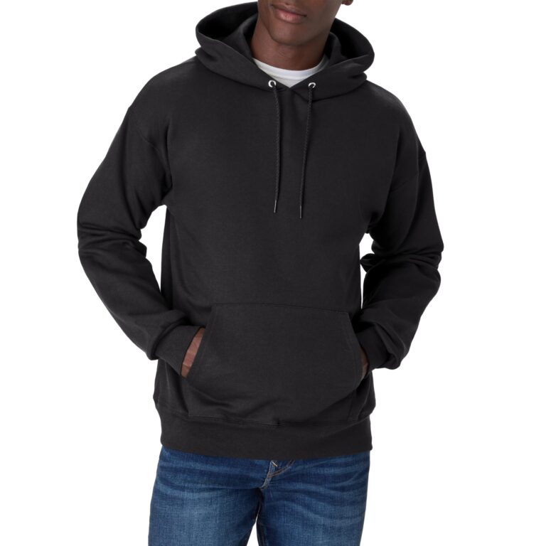 Hanes Ultimate Cotton Pullover Hoodie Black